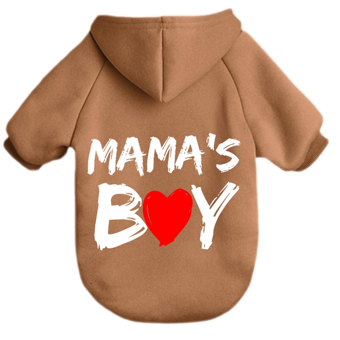 Cayxatiu Cat Hoodies for Cats Pet Puppy Clothes Dog Hoodie MamaBoy Printed Hooded Sweatshirt for Small Medium Size Dogs(KhakiM)