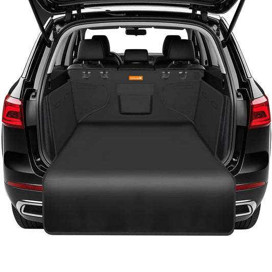Alfheim Cargo Liner for Dog Nonslip Waterproof Anti-Wrinkle Pet Boot Liner Anti-Scratch Tear-Resistant Washable Trunk Cover Mat Travel Fits for Medium Small Car Truck SUV Black