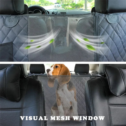 Grey Waterproof Quilted Dog Car Mat