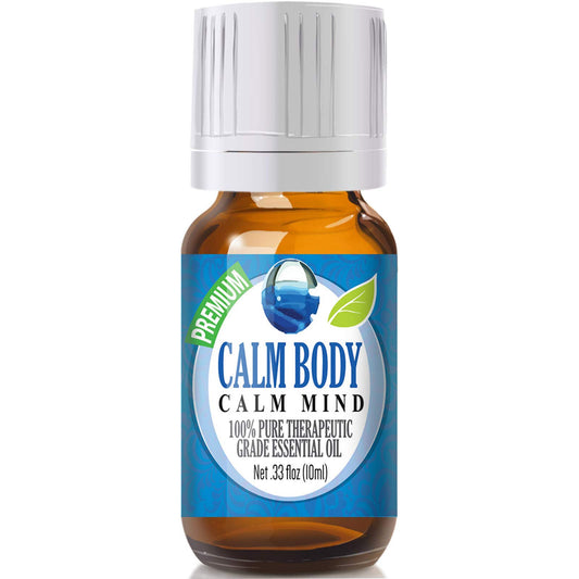Calm Body Calm Mind Blend Essential Oil - 100% Pure Therapeutic Grade Calm Body Calm Mind Blend Oil - 10ml
