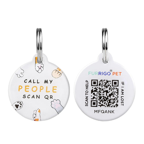 Furrigo Cat QR Code Name Tag Pet Id Tag ‎0.98 * 0.98