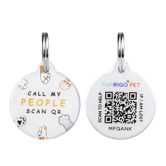 Furrigo Cat QR Code Name Tag Pet Id Tag ‎0.98 * 0.98