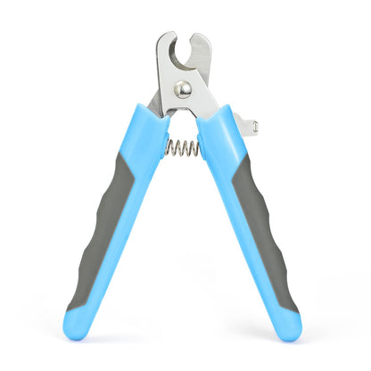 WePet Pet Nail Clippers U07.3 Professional Claw Trimmer Scissor for Cats Dogs Puppies Kittens Hamsters Rabbits and Small Animals Sharp Safe M Grey/Blue