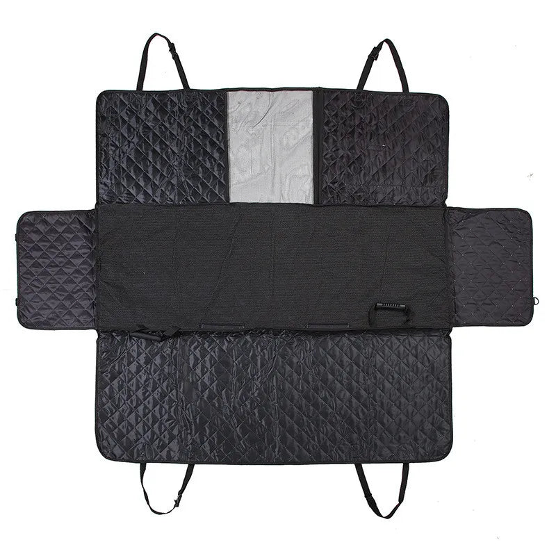 Grey Waterproof Quilted Dog Car Mat