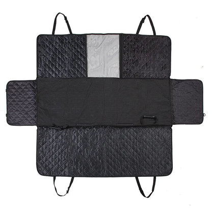 Grey Waterproof Quilted Dog Car Mat