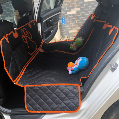 Grey Waterproof Quilted Dog Car Mat