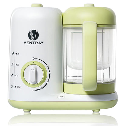 Ventray Baby Food Maker Puree Food Processor Steamer Blender Cooker Warmer Machine for Toddlers Baby All-in-one Auto Cooking Easy Clean and BPA-Free - Green