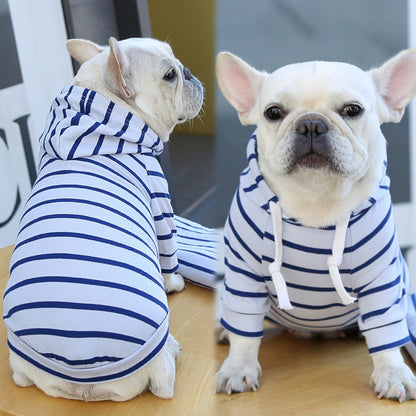 Striped Hoodie Clothes for Dogs and Cats