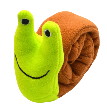 Interactive Snail Dog Puzzle Feeder | Hide Treats and Squeak Toy