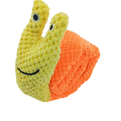Interactive Snail Dog Puzzle Feeder | Hide Treats and Squeak Toy