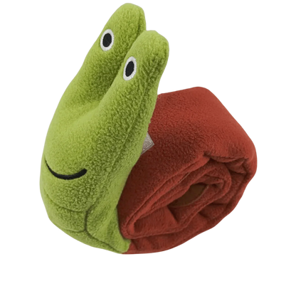 Interactive Snail Dog Puzzle Feeder | Hide Treats and Squeak Toy
