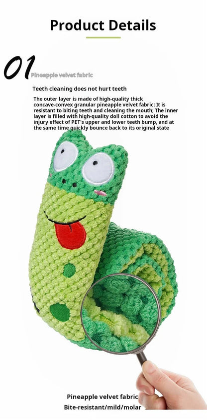 Interactive Snail Dog Puzzle Feeder | Hide Treats and Squeak Toy